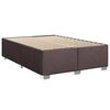 vidaXL Sommier &agrave; lattes de lit avec matelas Marron fonc&eacute; 140x190 cm