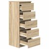 vidaXL Buffet avec tiroirs ch&ecirc;ne sonoma 37,5x35x99 cm bois ing&eacute;nierie