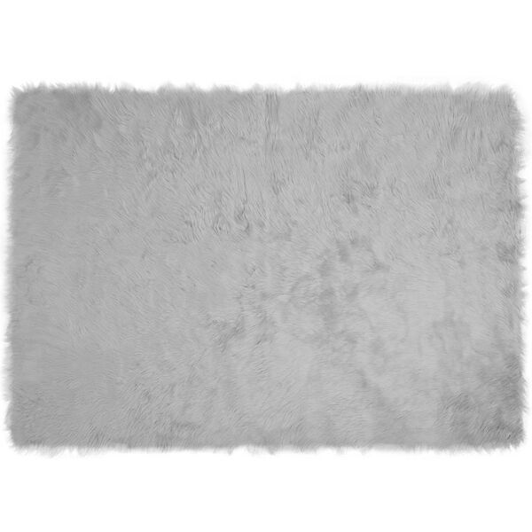 vidaXL Tapis en fausse Tafalla Gris 140 x 200 cm Polyester