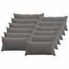 vidaXL Housse de coussin 12 pc HEERLEN Gris fonc&eacute; 40 x 80 cm