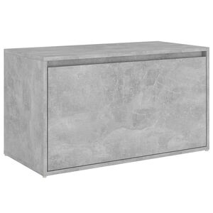 vidaXL Banc d'entr&eacute;e 80x40x45 cm Gris b&eacute;ton Bois d'ing&eacute;nierie