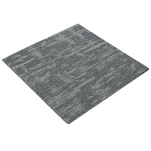 vidaXL Carreau de tapis Gris Rocheux 50 x 50 cm 36 pc PP et Bitume