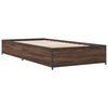 vidaXL Cadre de lit sans matelas ch&ecirc;ne marron 100x200 cm