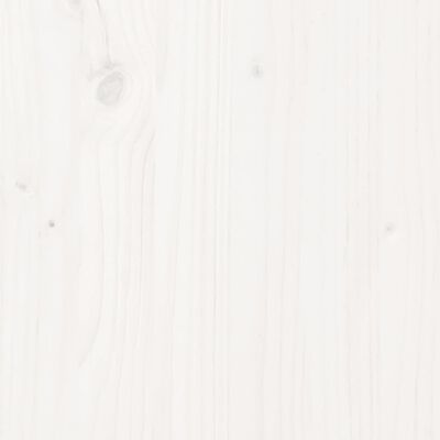 vidaXL Cadre de lit Blanc Bois de pin massif 120x200 cm