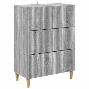 vidaXL Armoire &agrave; tiroirs Sonoma gris 66 x 34,5 x 90 cm