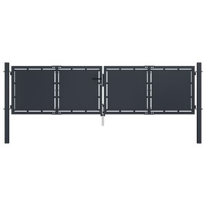 vidaXL Portail de jardin Acier 300 x 100 cm Anthracite