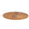 vidaXL Dessus de table Bois de teck solide Rond 2,5 cm 70 cm