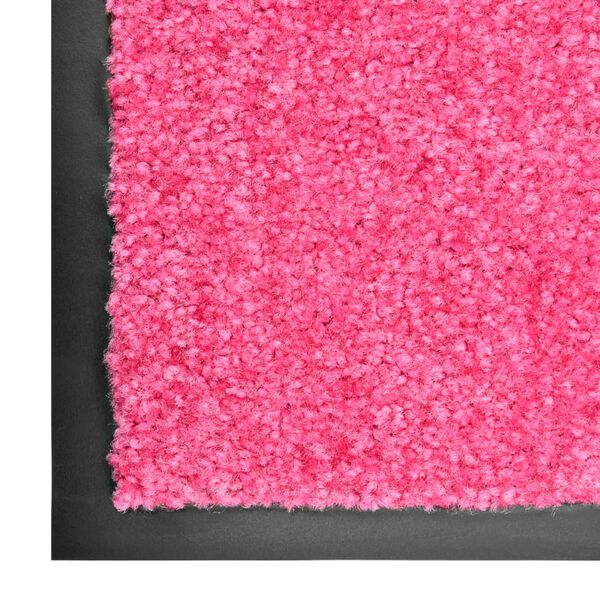 vidaXL Paillasson lavable Rose 90x150 cm