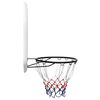 vidaXL Panneau de basket-ball Blanc 109x71x3 cm Polyéthylène