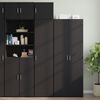 vidaXL Armoire de rangement mince noir 45x42,5x225cm bois d'ing&eacute;nierie