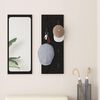 vidaXL Porte-manteau mural Montage mural Chêne noir 30 x 1,5 x 80 cm