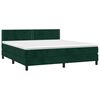 vidaXL Sommier &agrave; lattes de lit avec matelas LED Vert fonc&eacute; 180x200 cm