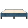 vidaXL Cadre de lit sans matelas bleu fonc&eacute; 120x190 cm velours