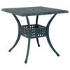 vidaXL Ensemble de tables de jardin 3 pcs Vert Aluminium coul&eacute;
