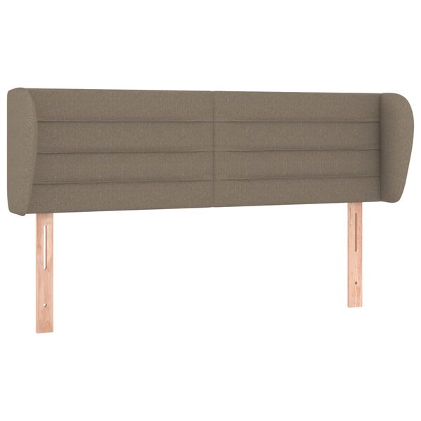 vidaXL T&ecirc;te de lit avec oreilles Taupe 147x23x78/88 cm Tissu