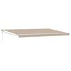 vidaXL Auvent Beige 500 x 300 x 165 cm Polyester et m&eacute;tal