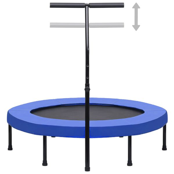 vidaXL Trampoline de fitness avec poignée et coussin de sécurité 122cm