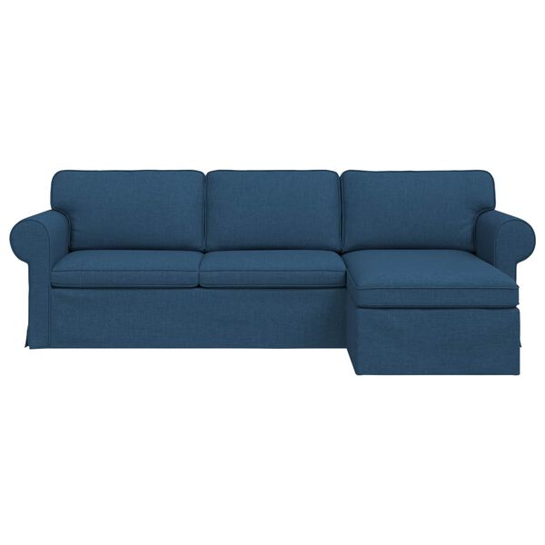 vidaXL Canap&eacute; Bleu Dimensions globales: 245 x 138 x 80 cm (l x P x H)