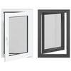 vidaXL Fen&ecirc;tre de sous-sol RISOR 60 x 90 cm PVC et verre Anthracite