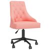 vidaXL Chaises &agrave; manger pivotantes lot de 4 Rose Velours