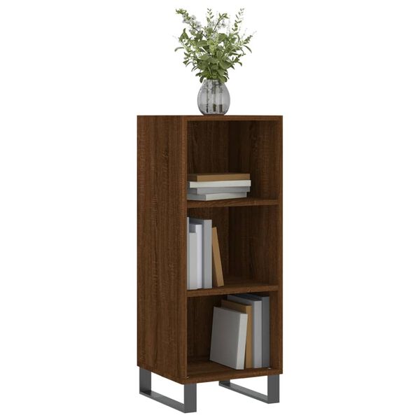 vidaXL Buffet chêne marron 34,5x32,5x90 cm bois d'ingénierie