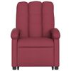vidaXL Fauteuil inclinable de massage &eacute;lectrique Rouge bordeaux Tissu