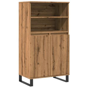 vidaXL Buffet haut ch&ecirc;ne artisanal 60x36x110 cm bois d'ing&eacute;nierie