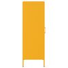 vidaXL Buffet jaune moutarde 36x39x113 cm acier
