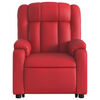 vidaXL Fauteuil inclinable de massage Rouge Similicuir