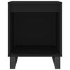 vidaXL Tables de chevet 2 pcs noir 40x35x50 cm bois d’ingénierie