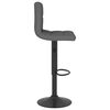 vidaXL Tabouret de bar Gris foncé Tissu