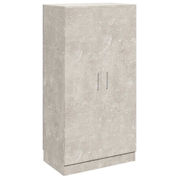 vidaXL Armoire &agrave; chaussures Gris b&eacute;ton 55x35x108 cm Bois d'ing&eacute;nierie