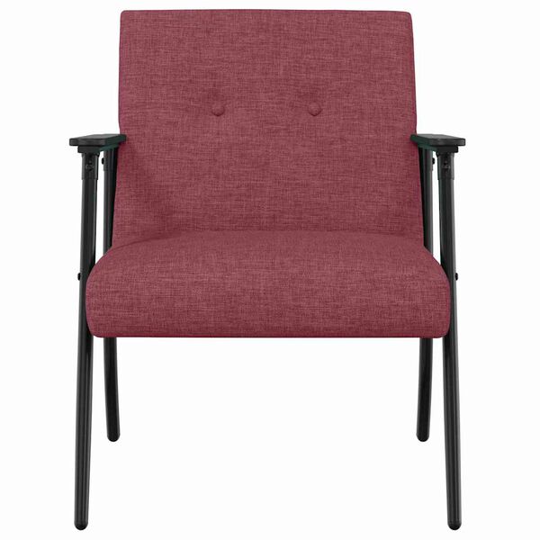 vidaXL fauteuil Bordeaux 59 x 75 x 78 cm tissu