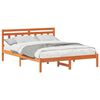 vidaXL Cadre de lit Marron 160 x 200 cm Pin massif