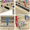 vidaXL Table de Foosball Ch&ecirc;ne Sonoma 125 x 60,5 x 80 cm