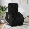 vidaXL Fauteuil inclinable de massage &eacute;lectrique Noir Tissu