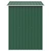 vidaXL Abri de stockage pour jardin M&eacute;tal Vert 204 x 132 x 186 cm