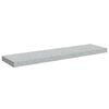 vidaXL &Eacute;tag&egrave;res murales flottantes 2 pcs Gris b&eacute;ton 90x23,5x3,8cm MDF