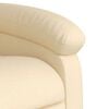vidaXL Fauteuil de massage inclinable Cr&egrave;me Tissu