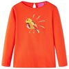 T-shirt enfants &agrave; manches longues orange fonc&eacute; 104