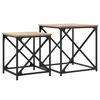 vidaXL Tables basses gigognes 2 pcs chêne sonoma bois d'ingénierie