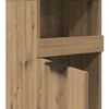 vidaXL Armoire de bain ch&ecirc;ne artisanal 32x34x188,5cm bois d'ing&eacute;nierie