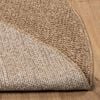 vidaXL Tapis de surface Rond HUARTE Naturel &Oslash; 120 CM Polyester