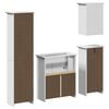 vidaXL Meubles de salle de bain 4 pcs BODO blanc bois de pin massif