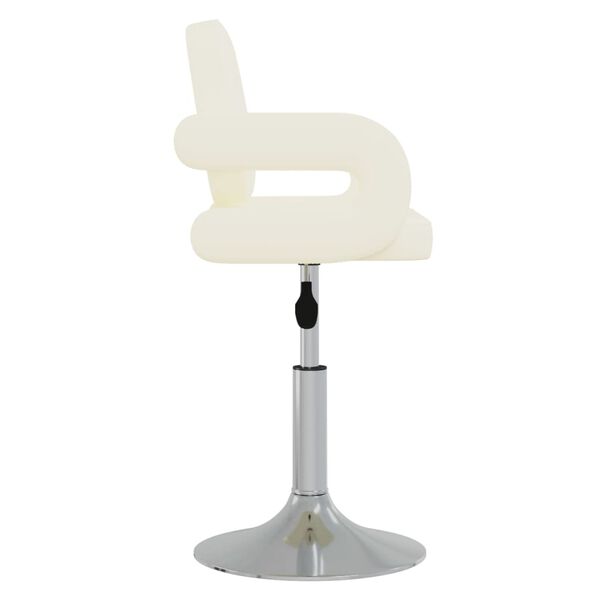 vidaXL Tabouret de bar cr&egrave;me similicuir