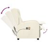 vidaXL Fauteuil de massage électrique à oreilles Crème Similicuir