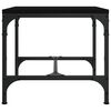 vidaXL Tables d'appoint 2 pcs Noir 40x40x35 cm Bois d'ing&eacute;nierie