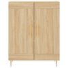 vidaXL Buffet haut Ch&ecirc;ne sonoma 69,5x34x180 cm Bois d'ing&eacute;nierie