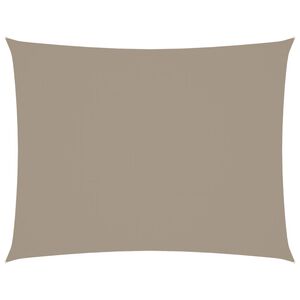 vidaXL Voile de parasol tissu oxford rectangulaire 3x4 m taupe
