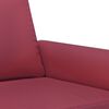 vidaXL Ensemble de canap&eacute;s 2 pcs et coussins Rouge bordeaux Similicuir